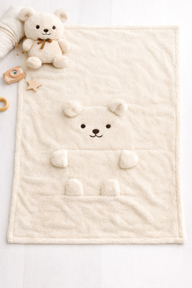 Welsoft Baby Blanket – Design That Turns into a Teddy Bear When Folded