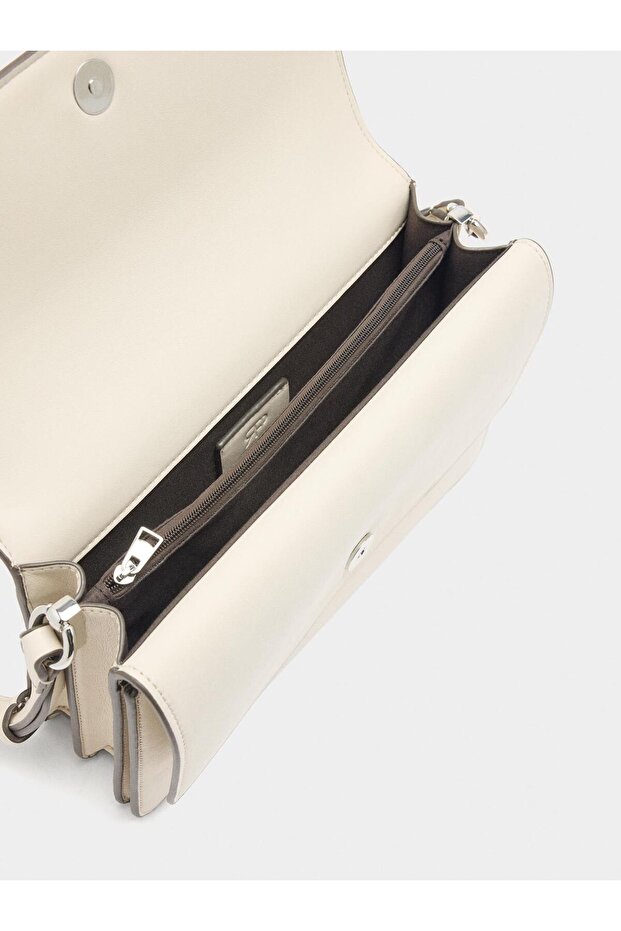Çift Kapaklı Çapraz Askılı Çanta - 5