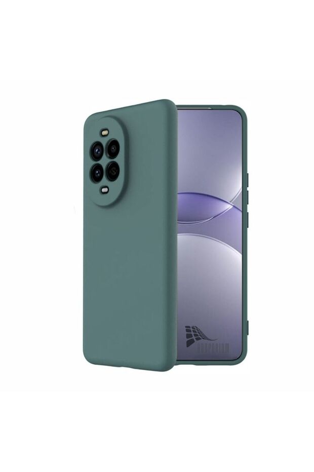 Huawei Nova 14 Compatible Silicone Case - Pastel Color Tone Flexible Cover with Camera Protection - Green