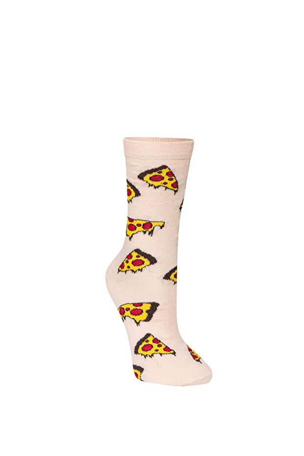 Unisex Pizza Pattern 5-Piece Socks