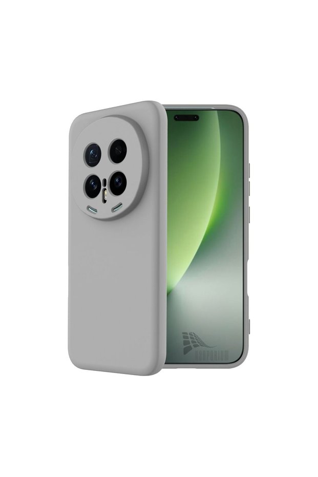 Honor Magic 8 Pro Compatible Silicone Case - Pastel Color Tone Flexible Cover with Camera Protection - Gray