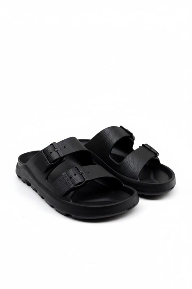 Men's Double Buckle Anatomical Daily Light Sole Slippers - Wet Floor & Beach Slippers