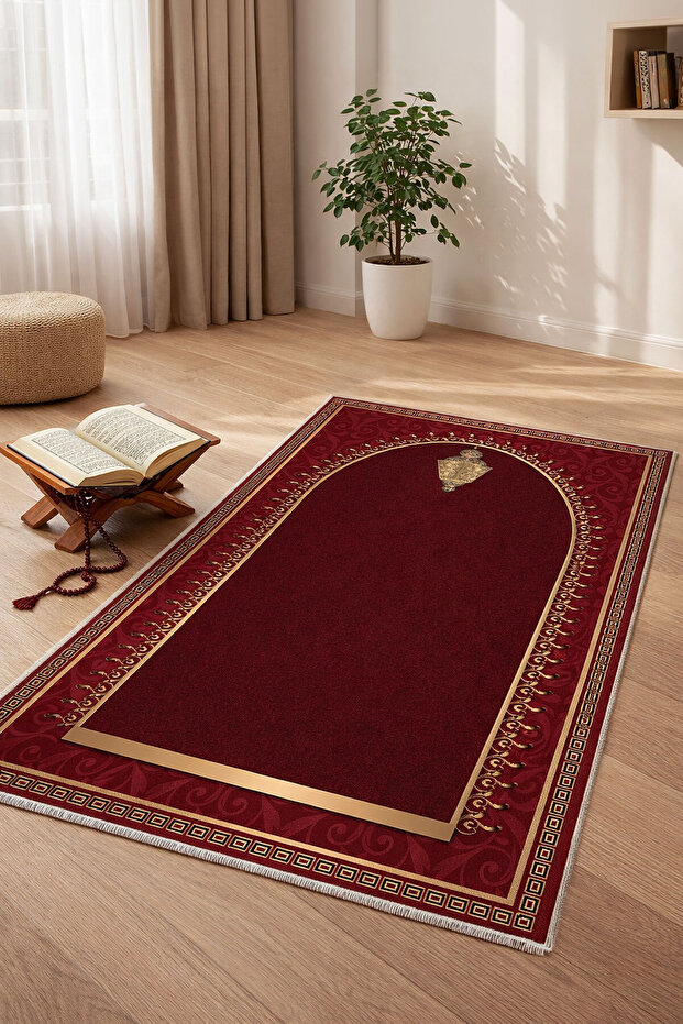 Digital Non-Knotted Soft Non-Slip Anti-Allergic Prayer Mat Dowry Prayer Mat 70X110