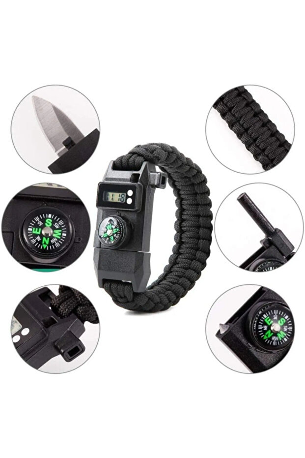 Saatli Paracord Bileklik | - 1