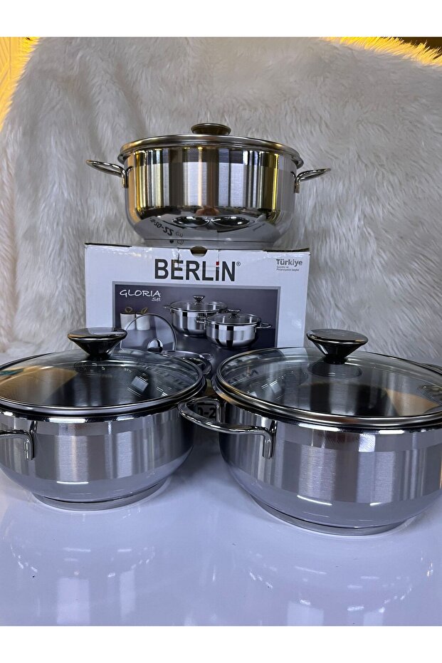 Çelik tencere seti 6 parça - 3