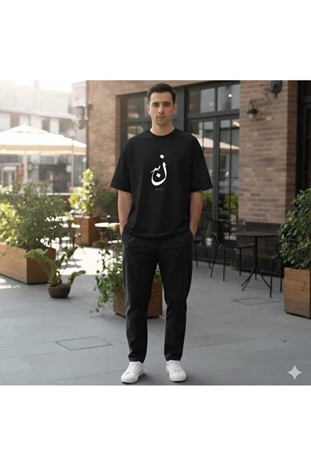 تي شيرت مطبوع للجنسين - 1