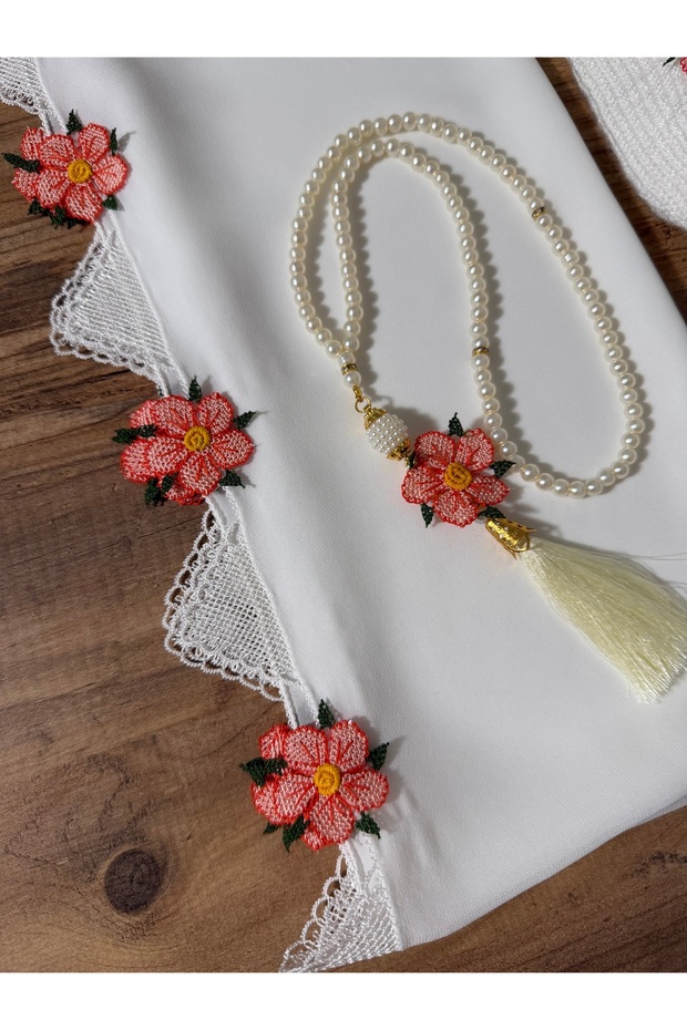 حجاب صلاة مطرز بإبرة - 6