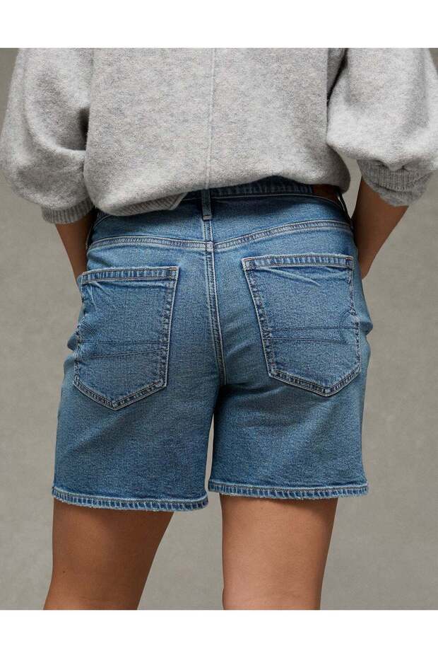 AE Strigid Super High-Waisted Relaxed Denim Short