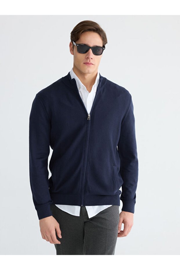 I Dik Roba Collar Men's Knitwear Cardigan from Freezen Store