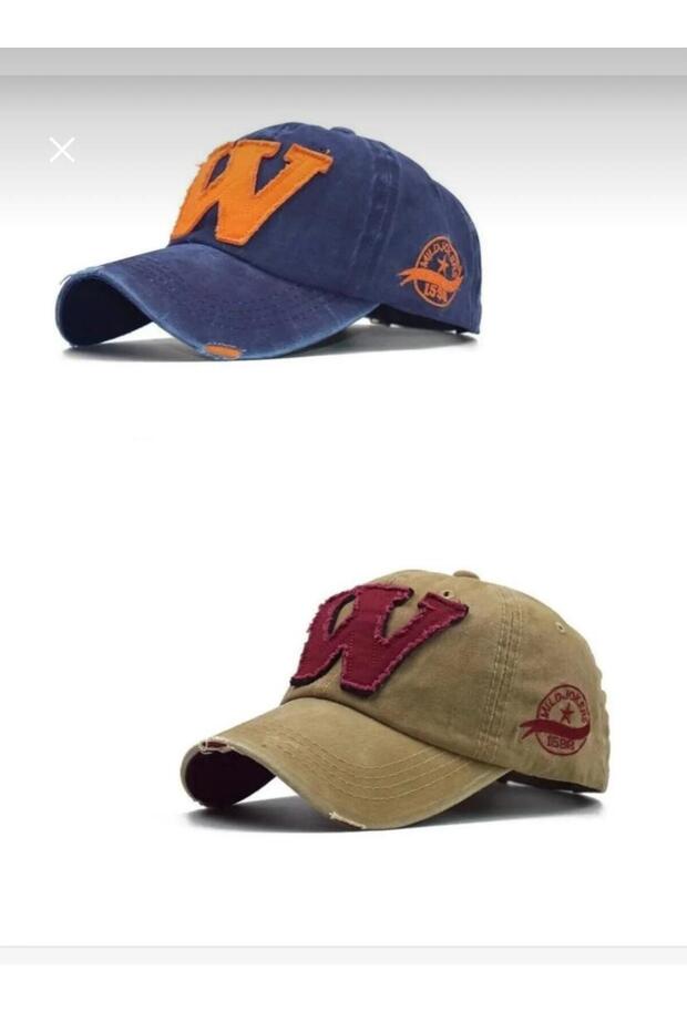 Unisex Baseball Vintage Vintage W Hat Set of 2