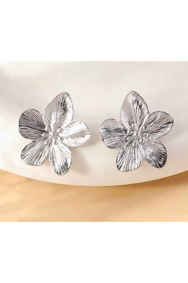 Basic Flower Model Earrings - 2