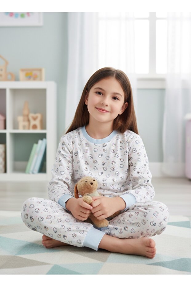 GIRL'S COTTON PAJAMA SET