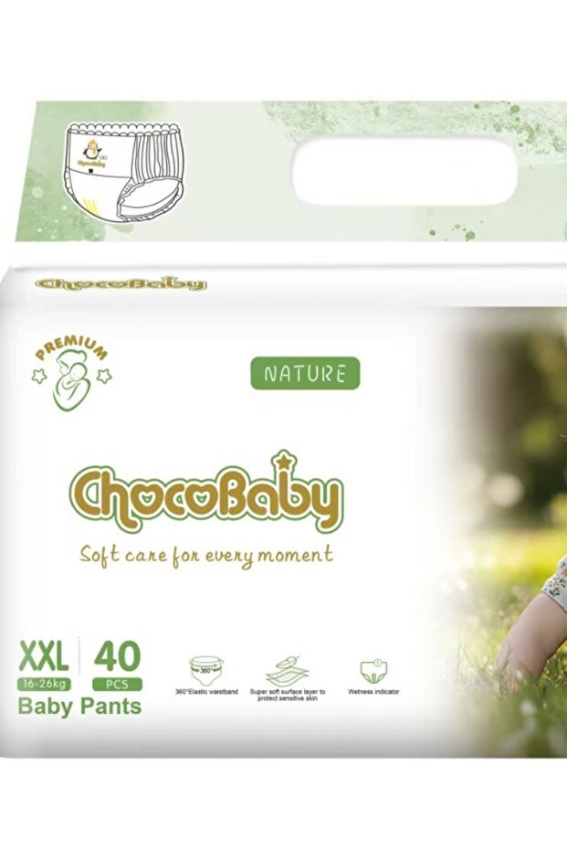 ChocoBaby Baby Pants Disposable Pull-Up Diapers Soft Breathable Leak-Proof