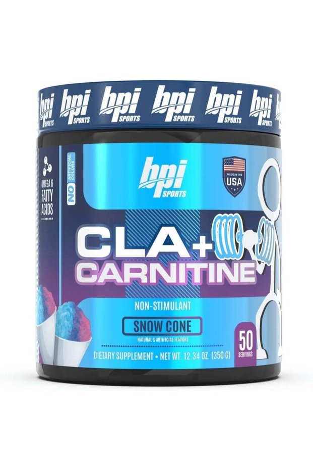 CLA + Carnitine Snow Cone Fitness Powder 350g 50 Servings Non Stimulant