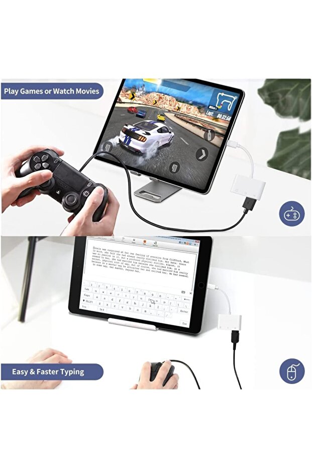 قارئ بطاقات الذاكرة Excefore لأجهزة iPhone و iPad مع منفذ محول قارئ بطاقات Micro SD، وبطاقة ذاكرة من النوع C - 7