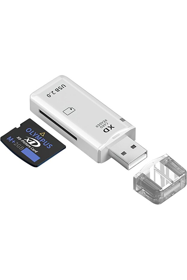 قارئ بطاقات الذاكرة X spring xD، قارئ بطاقات USB صغير الحجم لبطاقات الصور xD، نقل بيانات سريع - 1