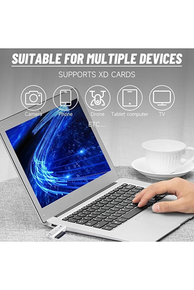 قارئ بطاقات الذاكرة X spring xD، قارئ بطاقات USB صغير الحجم لبطاقات الصور xD، نقل بيانات سريع - 6