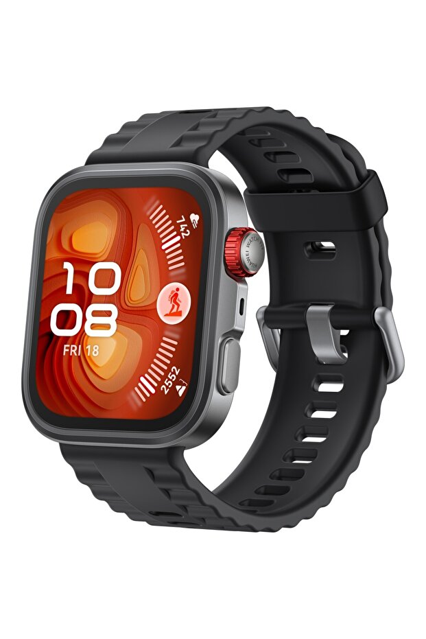 Ceas inteligent Fit 4 Pro, GPS, Android/iOS, Negru - 5