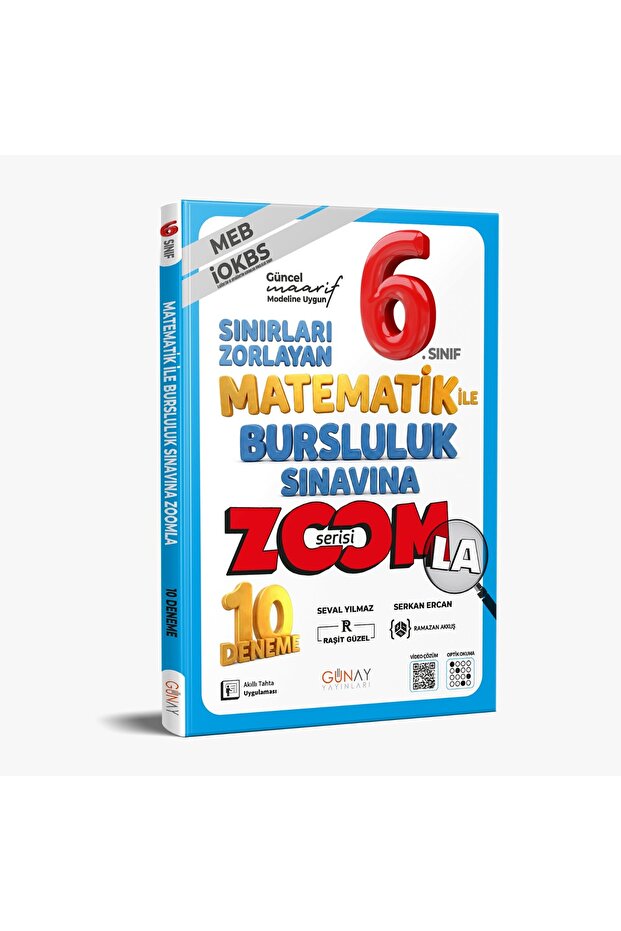 Günay Yayınları GÜNAY YAYINCILIK 6. SINIF ZOOM MATEMATİK BURSLULUK SINAVI 10'LU BRANŞ DENEME (GÜNCEL MÜFREDAT)