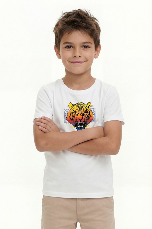 Printed Boy's Short Sleeve T-Shirt B8