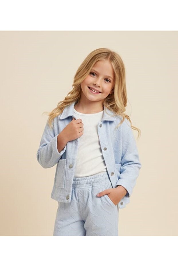 Dmb Girls Heart Pattern Gabardine Jacket 26Ydmb-9947