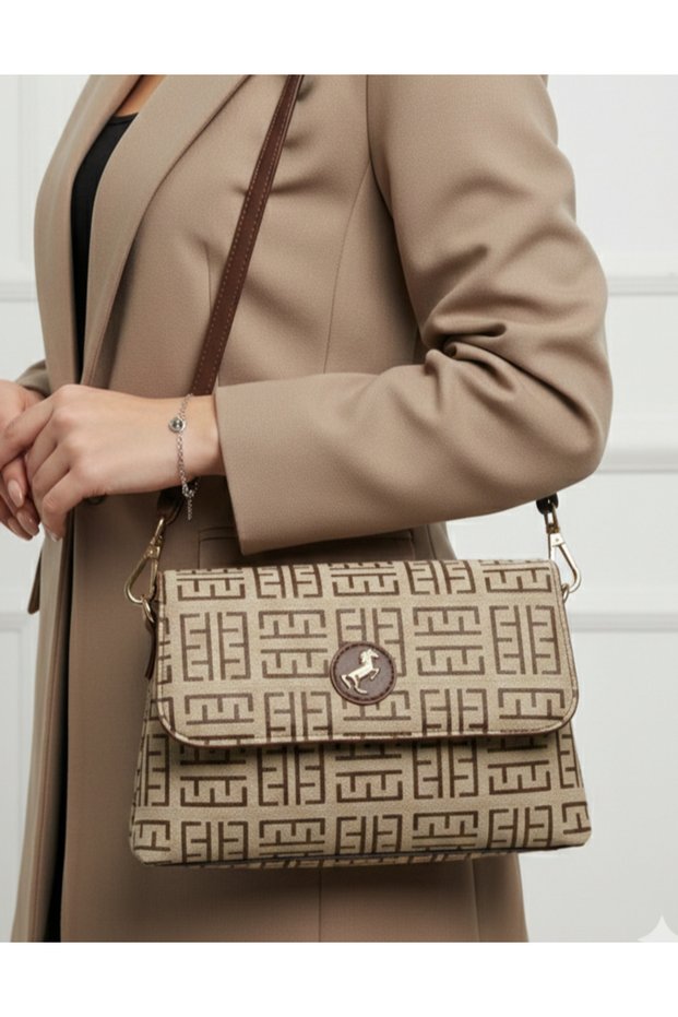 Women's Covered Crossbody Shoulder Strap Bag (Width 24 Length 17 cm)