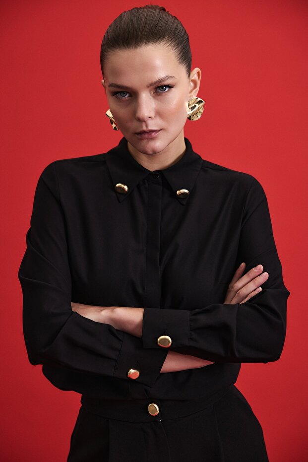 Lucy Gömlek - Siyah - 2