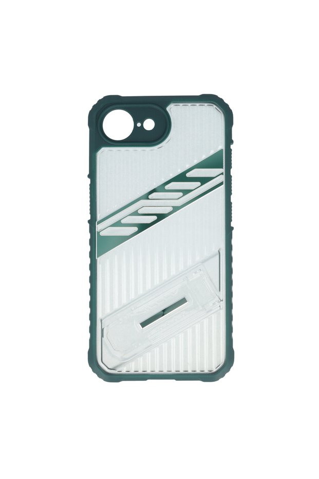 Husa TPU+PC Kickstand Apple iPhone 16e Verde