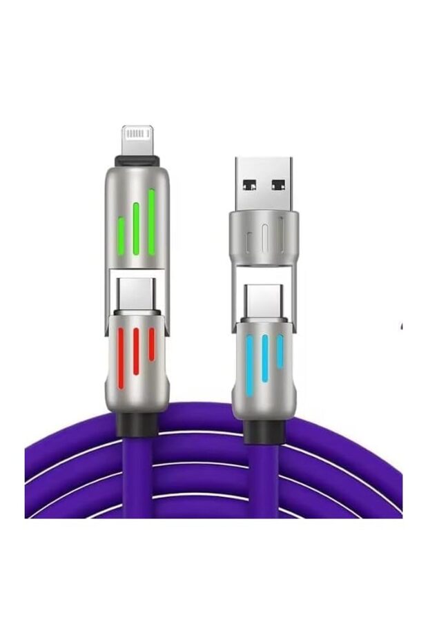 240W Fast Charging Cable, 4-in-1 Multi-Device Compatible