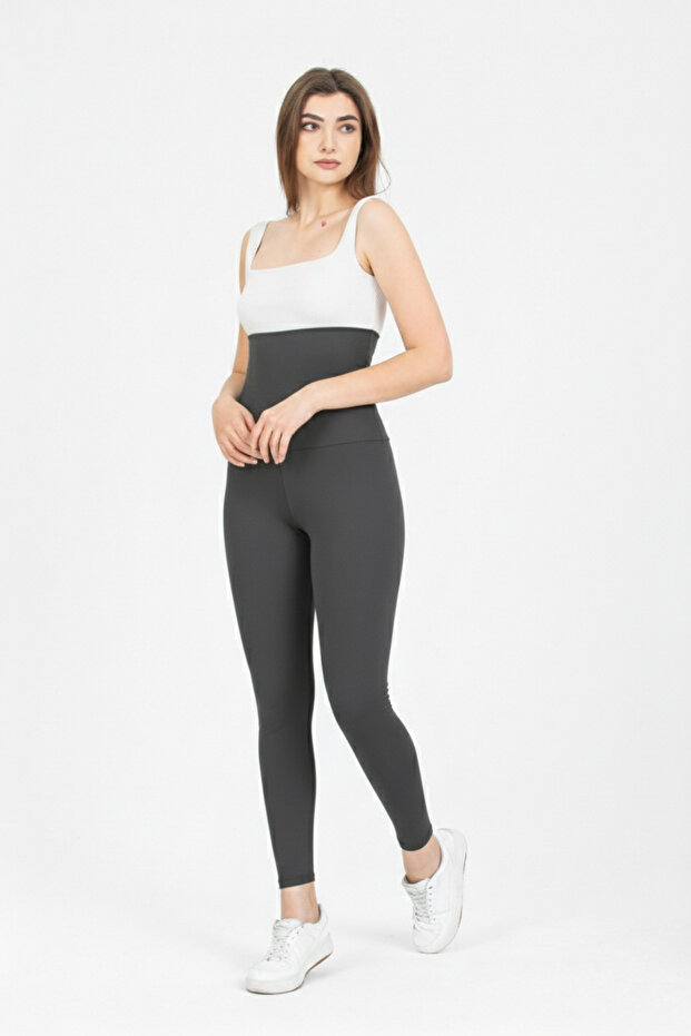Corset Leggings Gray Extra High Waist Firming and Shaping