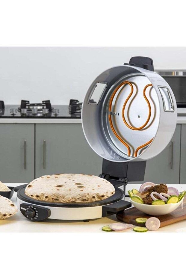 Arabic Bread & Pizza Maker: 1800W Oven Appliance for Authentic Delights!