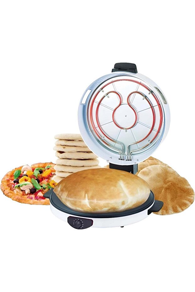 Roti ,Tortilla , Pizza Bread Maker with a Viewing Window, Adjustable Temperature Control and Non-Stick