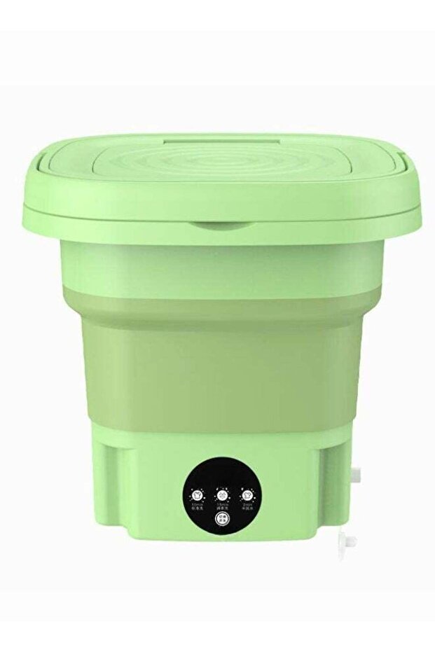 Portable Folding Washing Machine (8L) – Mini Semi-Automatic Laundry Washer with 3 Modes for Baby C