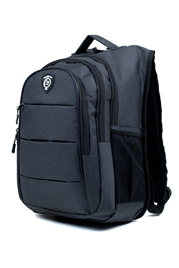 Multi-Pocket Ergonomic Backpack, Water-Repellent, Unisex, for School, Everyday Use, and Travel, Black