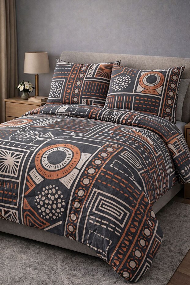 Double Cotton Natural Duvet Cover Set 200X220