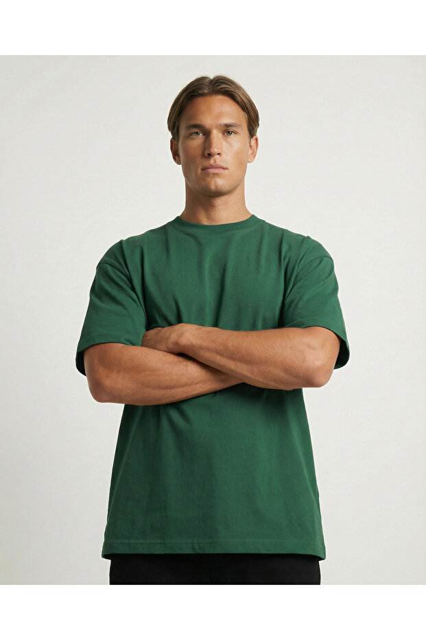 Oversize %100 Pamuk Tişört - 1