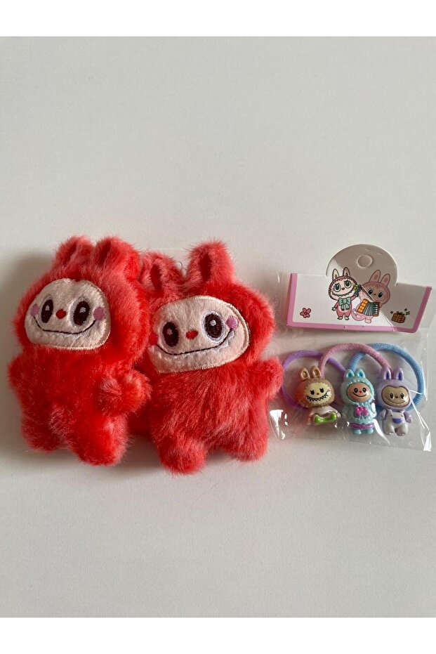 Labubu 2-Piece Buckle Set with Girl Doll Figure