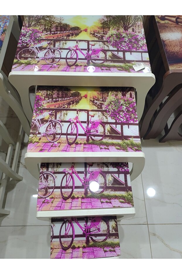 طقم طاولة خدمة تركى ٤ حبة - 2