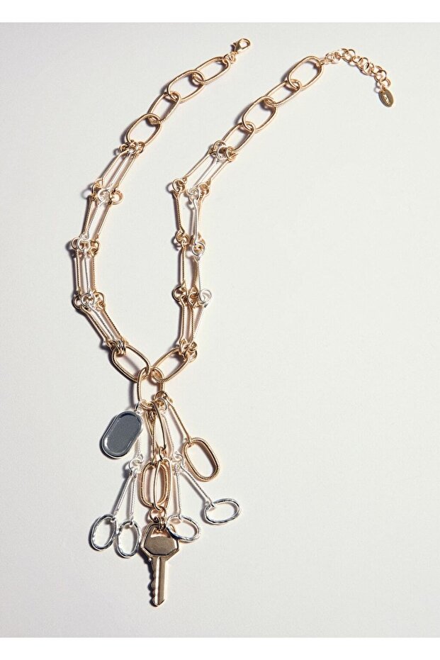 Uçlu zincir kolye - 3