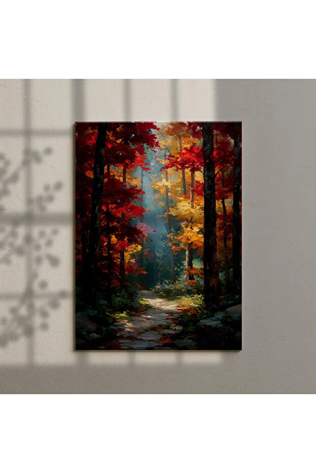 Sonbahar Ormanı Posteri - Kanvas - 4