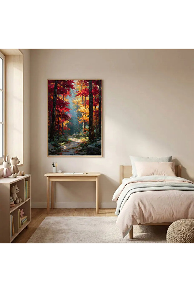 Sonbahar Ormanı Posteri - Kanvas - 2