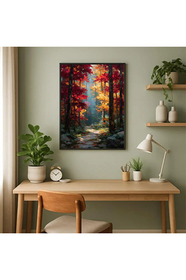 Sonbahar Ormanı Posteri - Kanvas - 1