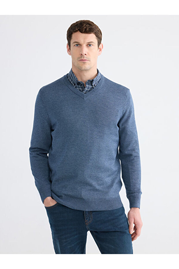 Esvab • Modern & Distinctive V Dikim Men's Knitwear Sweater