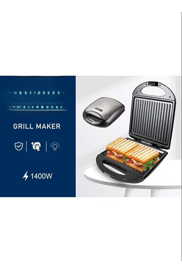 شواية متعددة الوظائف وصانعة سندويشات - 3