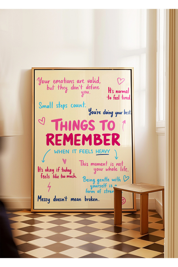 Things to Remember - Unframed Poster