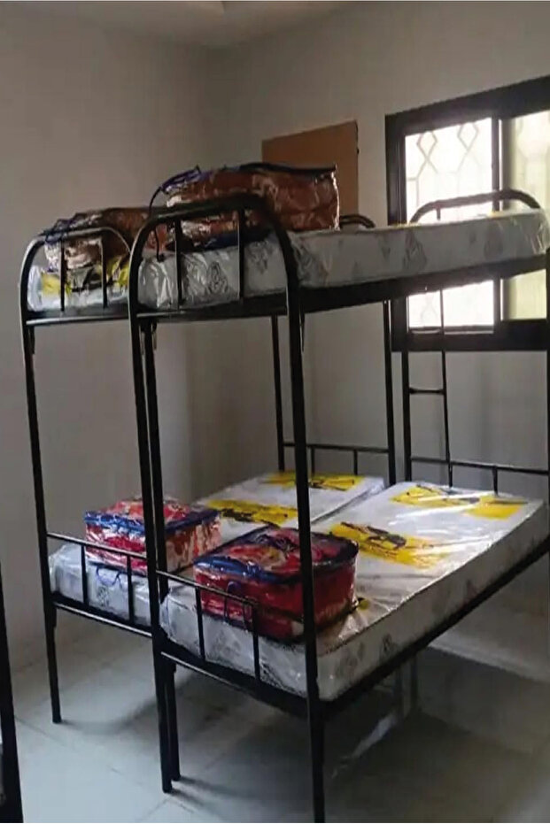 سرير حديد اسود دورين - 5