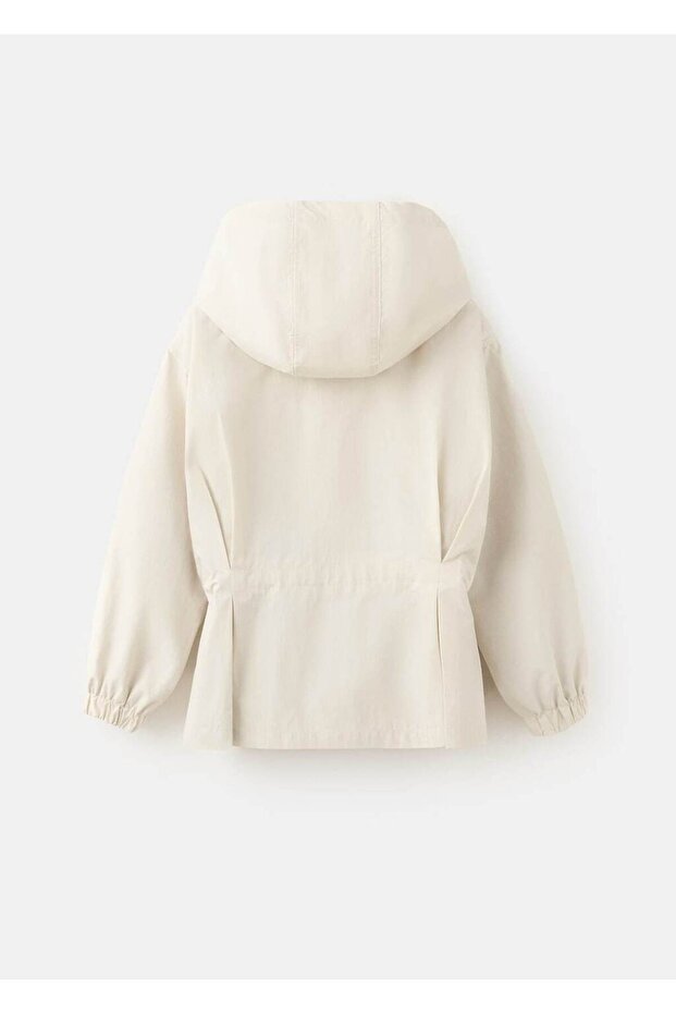 Rubberised jacket with bow - 4