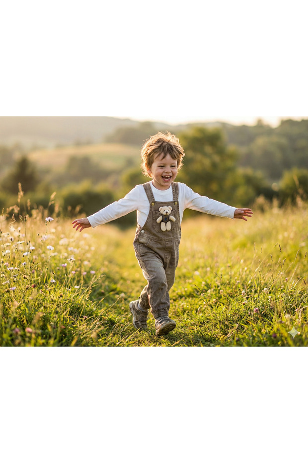 PELUŞ AYICIKLI KOT TULUM - 2