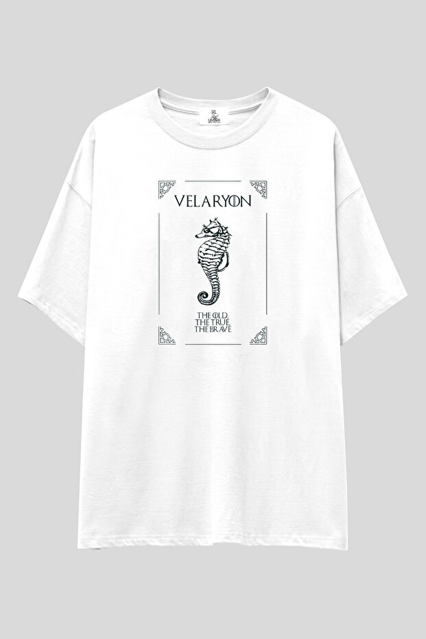 Westeros Haneler Series Oversize T-Shirt | Unisex 100% Cotton White Printed Design Tee