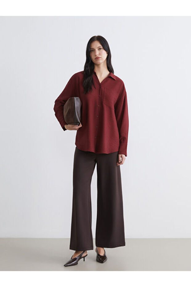 Wide Leg Drawstring Women's Trousers